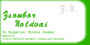 zsombor moldvai business card
